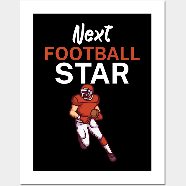 Next football star Wall Art by maxcode